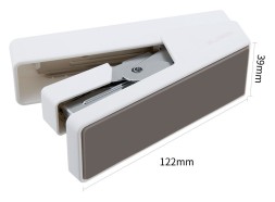 Степлер Deli ENS081WHITE Nusign 24/6 26/6 (25листов) белый 100скоб коробка