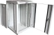 Шкаф коммутационный Lanmaster (TWT-CBW10G-12U-3X3-GY) настенный 10U 312x300мм пер.дв.стекл 30кг серый 236мм 635мм IP20 металл