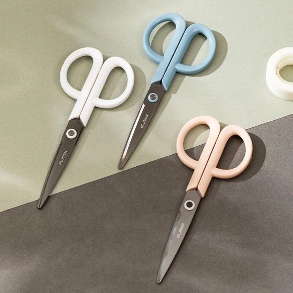 Ножницы Deli ENS053-PK ENS053 универсальные 175мм ручки пластиковые сталь розовый