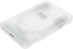 Внешний корпус для HDD/SSD AgeStar 3UBCP3 SATA USB3.0 пластик белый 2.5&amp;quot;