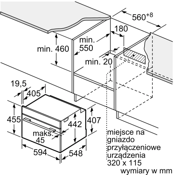 Духовой шкаф Электрический Bosch CSG7364B1 черный
