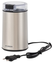 Кофемолка Hyundai HYC-G5261 200Вт сист.помол.:ротац.нож вместим.:60гр серебристый