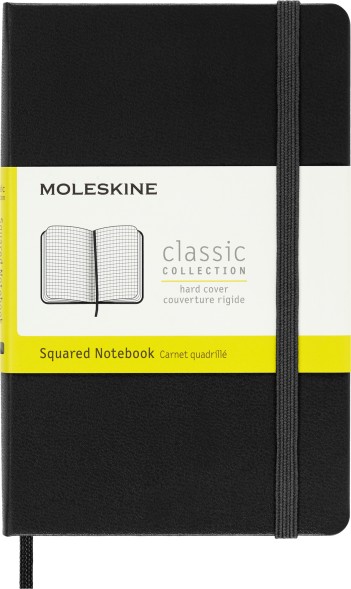 Блокнот Moleskine CLASSIC MM712 Pocket 90x140мм 192стр. клетка твердая обложка черный