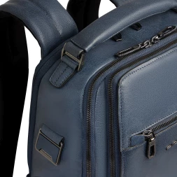 Рюкзак мужской Piquadro Solm CA7021S141/AV серо-голубой натур.кожа