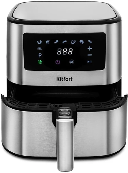 Аэрогриль Kitfort KT-2228 5.5л 1700Вт серебристый (КТ-2228)