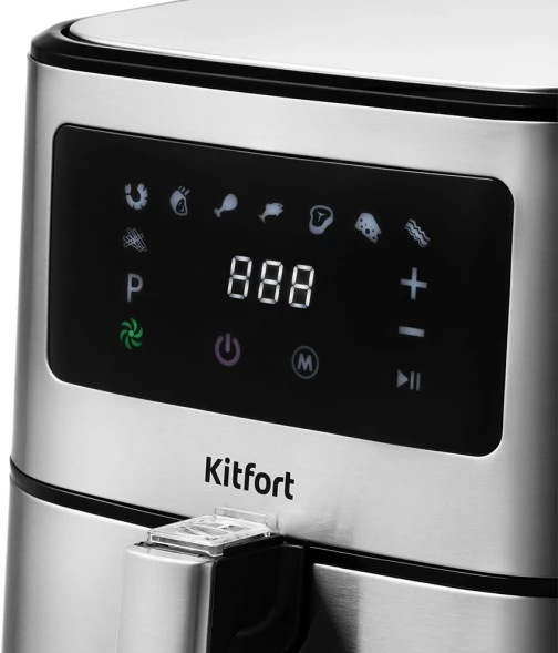 Аэрогриль Kitfort KT-2228 5.5л 1700Вт серебристый (КТ-2228)