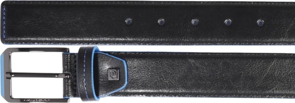 Ремень мужской Piquadro Blue Square CU6743B2/N регулир. 125х3.5см черный натур.кожа