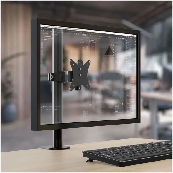 Кронштейн для мониторов Holder MDS-M101-B черный 13&amp;quot;-32&amp;quot; макс.8кг настольный поворот и наклон верт.перемещ.