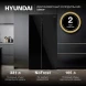Холодильник Hyundai CS5003F 2-хкамерн. черное стекло инвертер