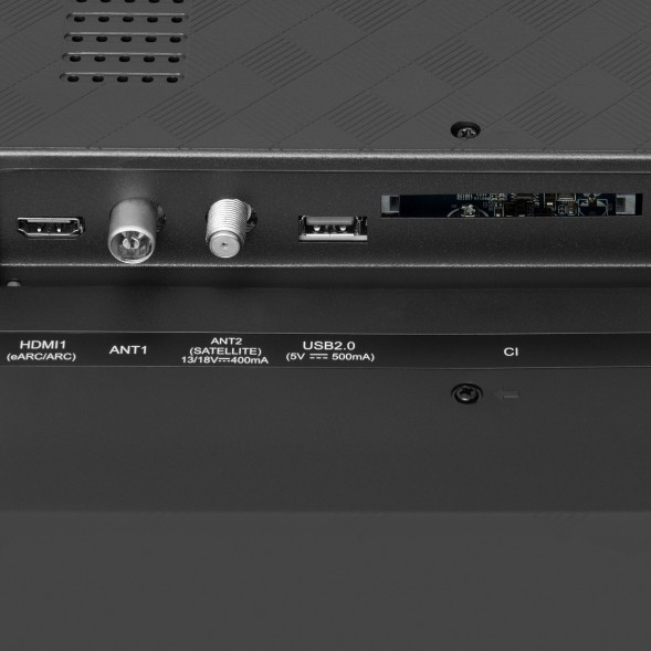 Телевизор LED Hyundai 85&amp;quot; H-LED85BU7007 Android TV Metal черный/черный 4K Ultra HD 60Hz DVB-T DVB-T2 DVB-C DVB-S DVB-S2 USB WiFi Smart TV
