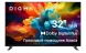 Телевизор LED Digma 32&amp;quot; DM-LED32SBB33 Яндекс.ТВ Frameless Metal черный FULL HD 60Hz DVB-T DVB-T2 DVB-C DVB-S DVB-S2 USB WiFi Smart TV