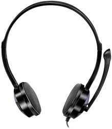 Гарнитура накладные Sven AP-151MV 1.2м черный проводные оголовье (SV-015411)