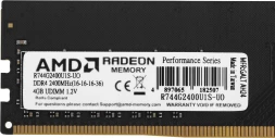 Память DDR4 4Gb 2400MHz AMD R744G2400U1S-UO Radeon R7 Performance Series OEM PC4-19200 CL16 DIMM 288-pin 1.2В OEM