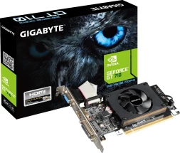 Видеокарта Gigabyte PCI-E GV-N710D3-2GL 2.0 NVIDIA GeForce GT 710 2Gb 64bit DDR3 954/1600 DVIx1 HDMIx1 CRTx1 HDCP Ret low profile