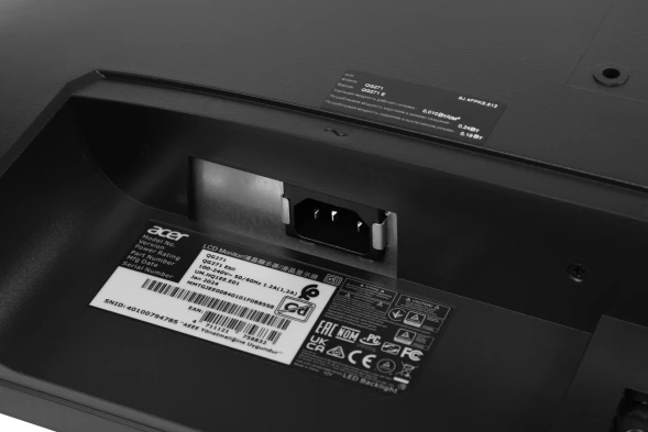 Монитор Acer 27&amp;quot; Nitro QG271Ebii черный IPS LED 1ms 16:9 HDMI матовая 250cd 178гр/178гр 1920x1080 100Hz FreeSync VGA FHD 5.1кг