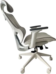 Кресло Cactus CS-CHR-MC02GY серый сетка с подголов. крестов. пластик белый