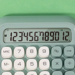 Калькулятор настольный Deli EM36 GREEN зеленый 12-разр.