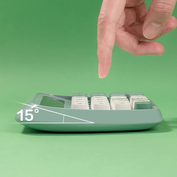 Калькулятор настольный Deli EM36 GREEN зеленый 12-разр.