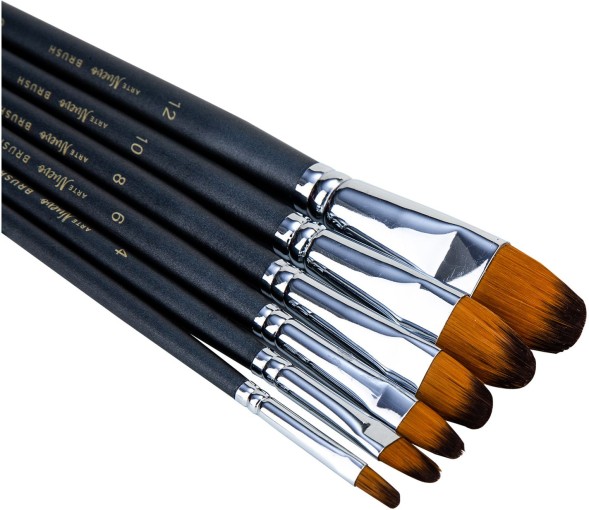 Набор кистей Deli 73894 Arte Nuevo нейлон плоск.