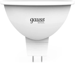 Лампа светодиодная Gauss Elementary 9Вт цок.:GU5.3 софит 12B св.свеч.бел.нейт. (упак.:10шт) (11529)