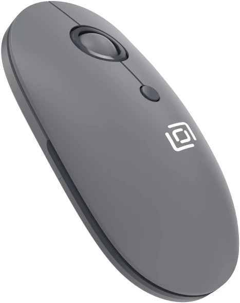 Мышь Оклик 408MW графитовый оптическая 1600dpi silent беспров. USB для ноутбука 4but (2007533)