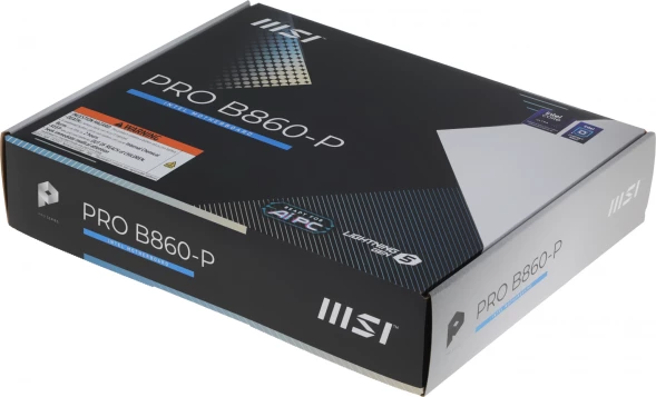 Материнская плата MSI PRO B860-P Soc-1851 Intel B860 4xDDR5 ATX AC`97 8ch(7.1) 5Gigabit RAID+HDMI+DP