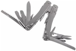 Мультитул Victorinox SwissTool Spirit X (3.0235.L) 105мм 35функц. мини-отвертка/штопор/набор бит/чехол кожаный серебристый подар.коробка