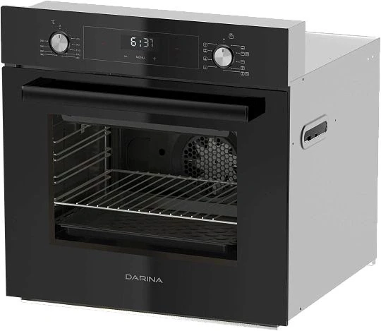 Духовой шкаф Электрический Darina 0V5 BDE 112 708 B1 черный/стекло черное