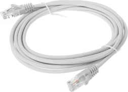 Патч-корд Suprlan 10-0144 UTP RJ-45 вил.-вилка RJ-45 кат.5E 3м серый LSZH 26AWG