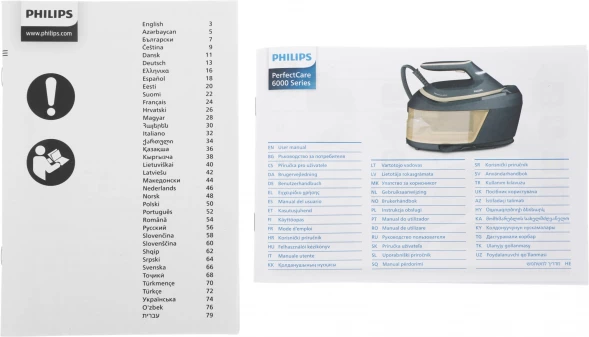 Парогенератор Philips PSG6022/20 2400Вт белый/голубой