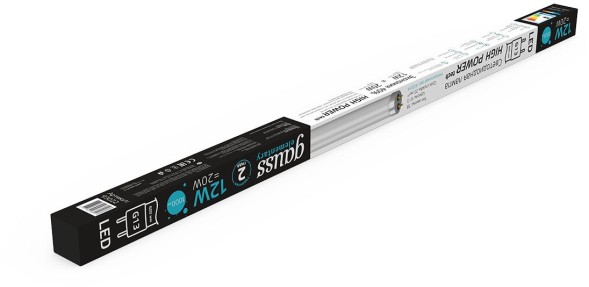 Лампа светодиодная Gauss Elementary 93022 12Вт цок.:G13 трубка 180B 4000K св.свеч.бел.нейт. (упак.:1шт)