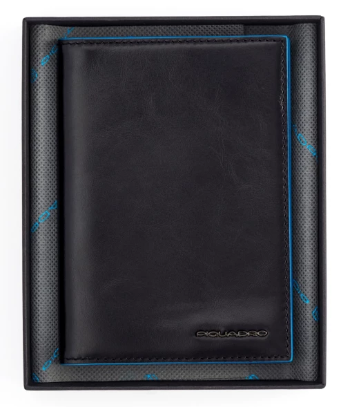 Обложка для документов Piquadro Blue Square PP5246B2R/N черный натур.кожа
