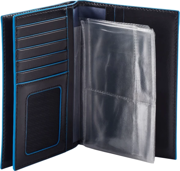 Обложка для документов Piquadro Blue Square PP5246B2R/N черный натур.кожа