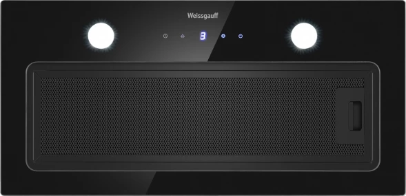 Вытяжка встраиваемая Weissgauff Dubhe 600 Touch черный управление: кнопочное (1 мотор)