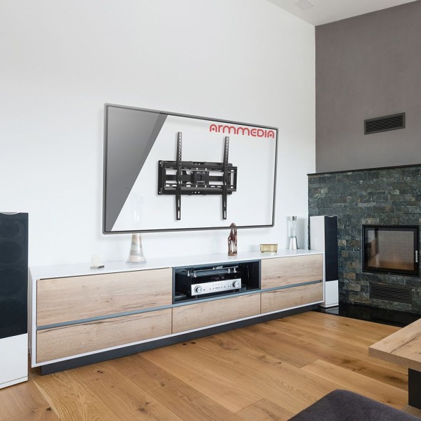 Кронштейн для телевизора Arm Media COBRA-51 черный 32&amp;quot;-60&amp;quot; макс.35кг настенный поворотно-выдвижной и наклонный