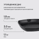 Сковорода-гриль Rondell Point RDA-1350 квадратная 28см покрытие: TriTitan ручка несъемная (без крышки) графитовый