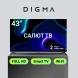 Телевизор LED Digma 43&amp;quot; DM-LED43SBB36 Салют ТВ Frameless Metal черный/черный FULL HD 60Hz DVB-T DVB-T2 DVB-C DVB-S DVB-S2 USB WiFi Smart TV