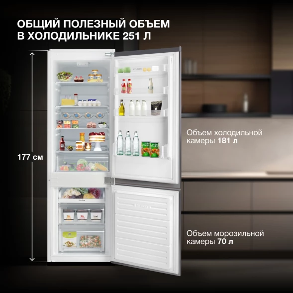 Холодильник Hyundai HBR 1771 2-хкамерн. белый
