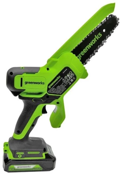 Цепная пила Greenworks GD24CSMNX аккум. 450Вт дл.шины:6&amp;quot; (15cm) 1аккум. 2Ач ЗУ (2008707UA)