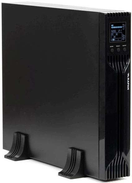 Источник бесперебойного питания Бастион RAPAN-UPS 3000-RACK-IN-4X9 2100Вт 3000ВА черный
