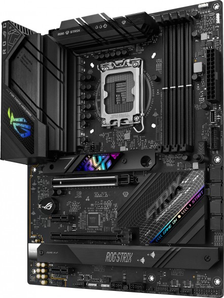 Материнская плата Asus ROG STRIX B760-F GAMING WIFI Soc-1700 Intel B760 4xDDR5 ATX AC`97 8ch(7.1) 2.5Gg RAID+HDMI+DP