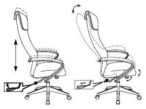 Кресло руководителя Бюрократ CH-607 темно-серый TW-04 сиденье черный Neo Black сетка/ткань с подголов. крестов. пластик