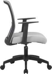 Кресло Cactus CS-MC333-GY серый сиденье серый сетка/ткань низк.спин. крестов. пластик пластик черный