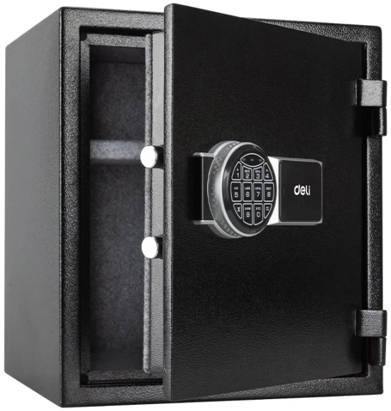 Сейф офисный Deli ET587 огнестойкий 420x380x300мм электронный/ключевой