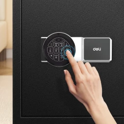 Сейф офисный Deli ET587 огнестойкий 420x380x300мм электронный/ключевой