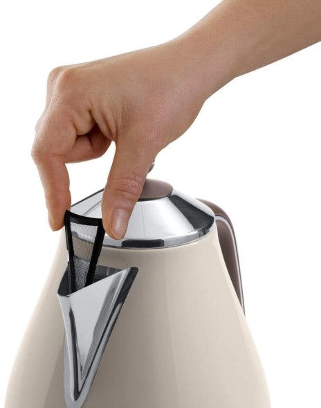 Чайник электрический Delonghi KBOV2001.BG 1.7л. 2000Вт бежевый корпус: металл/пластик