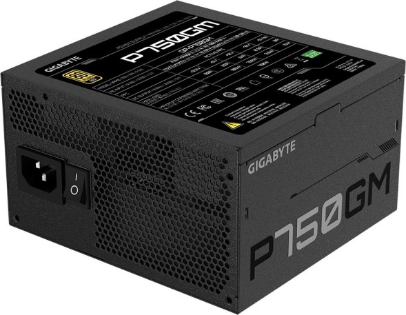 Блок питания Gigabyte ATX 750W GP-P750GM 80+ gold 24pin APFC 120mm fan 8xSATA Cab Manag RTL