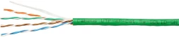 Кабель информационный Cabeus UTP-4P-CAT.5E-SOLID-LSLTX-GN кат.5E U/UTP 4 пары PVC внутренний 305м зеленый