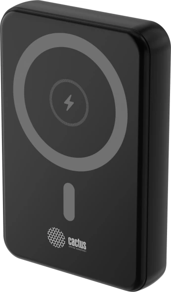 Мобильный аккумулятор Cactus CS-PBFSUA-10000 10000mAh 22.5W 4.5A USB-C беспров.зар. черный