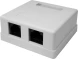 Розетка Suprlan 10-0309 наклад. RJ45 2 кат.5E UTP черн.